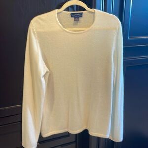 NEW Charter Club 100% Cashmere Cream Sweater